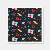 RN Nurse Nursing Student | Medizinisches Muster Serviette (Vorderseite)