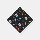 RN Nurse Nursing Student | Medizinisches Muster Serviette (Ecke)