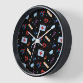 RN Nurse Nursing Student | Medizinisches Muster Uhr (Winkel)