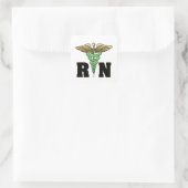 RN Nurse Quadratischer Aufkleber (Tasche)
