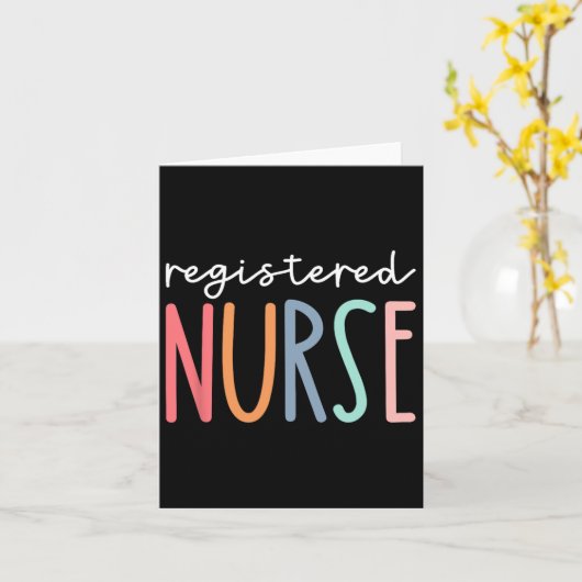 Rn Nurse Registered Nurse Nurses Er Nurse Icu Wome Karte (Gelbe Blume)