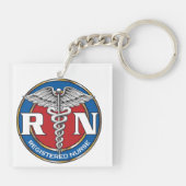 RN Nurse Schlüsselanhänger (Rückseite)