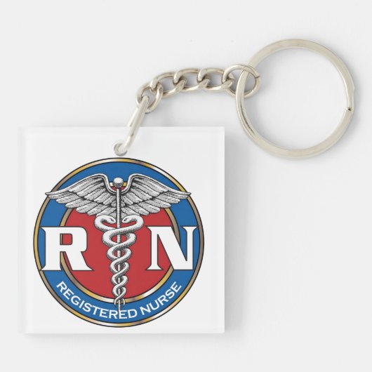 RN Nurse Schlüsselanhänger (Rückseite)