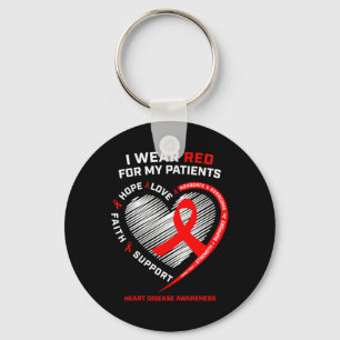 Rn Nurses I Tragen Red Heart Disease Awareness Schlüsselanhänger