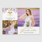 RN Nursing Abschluss 2 Foto Ankündigung Magnet (Vorderseite)