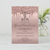 RN Nursing Abschluss Celebration Einladung (Stehend Vorderseite)