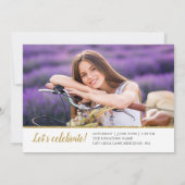 RN Nursing Floral Abschluss 3 Foto Ankündigung (Rückseite)