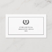 RN Nursing School Abschluss Name Card einfügen Telefonnummerkarte (Rückseite)