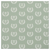 RN Nursing School Abschluss Pattern Sage Green Stoff (Muster)