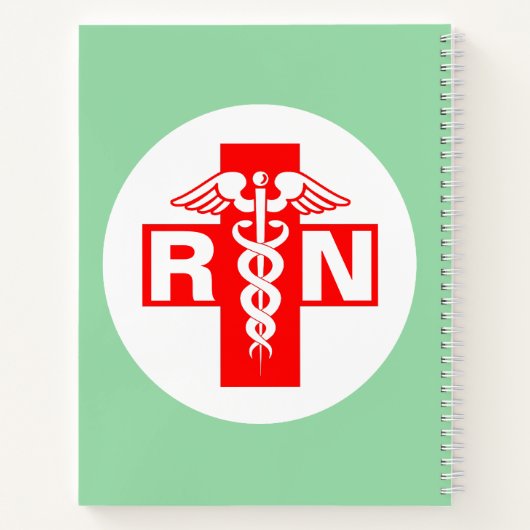 RN oder Initialen der Krankenversicherung Notizblock (Rückseite)