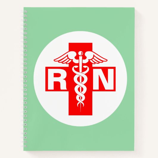 RN oder Initialen der Krankenversicherung Notizblock (Vorderseite)