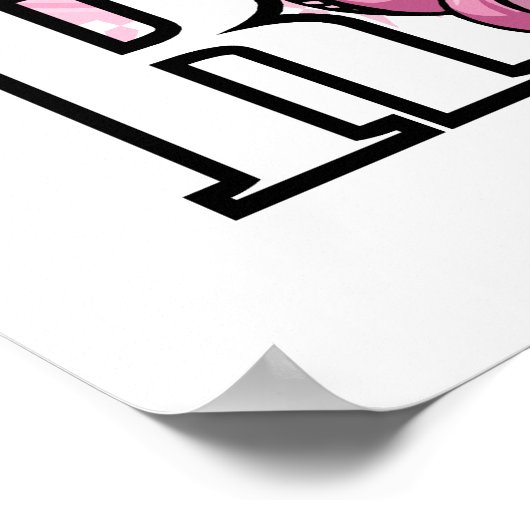 RN Pink Caduceus Poster (Ecke)