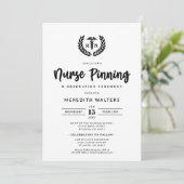RN Pinning Zeremonie und Abschluss der Krankenpfle Einladung (Stehend Vorderseite)