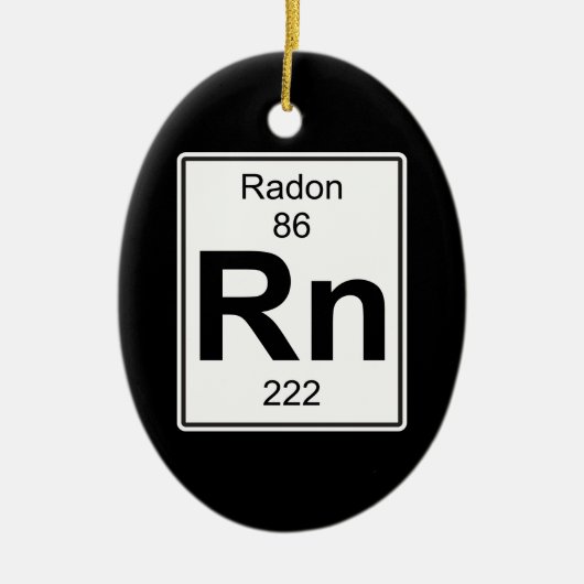Rn - Radon Keramik Ornament (Vorne)