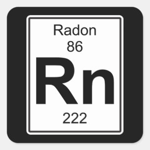 Rn - Radon Quadratischer Aufkleber