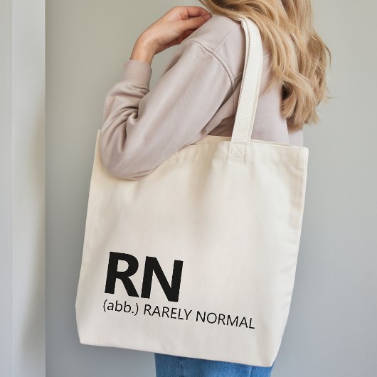 RN Rarely Normal Nursing Tote Bag Gift for Her Tragetasche