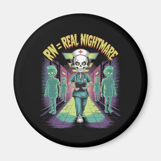 RN = Real Nightmare Halloween Nurie Magnet (Vorne)