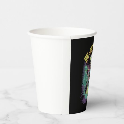 RN = Real Nightmare Halloween Nurie Pappbecher (Rechts)