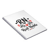 RN Real Noble Floral Ornamental Art Notizblock (Rechte Seite)