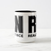 RN Really Nice Zweifarbige Tasse (Mittel)