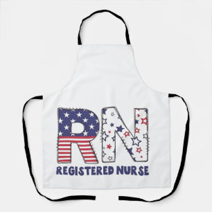 RN Registered Nurse 4. Juli Subtle American Schürze