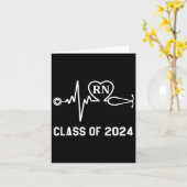 Rn Registered Nurse Abschluss Class of 2024 Nursi Karte (Gelbe Blume)