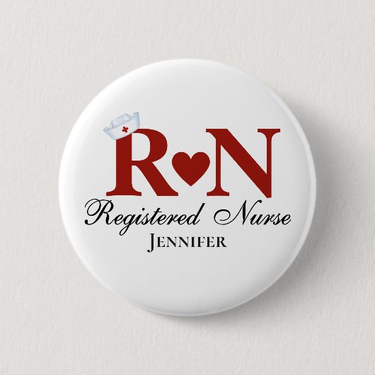 RN Registered Nurse Button (Vorderseite)
