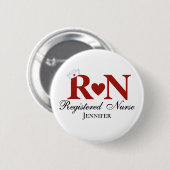 RN Registered Nurse Button (Vorne & Hinten)