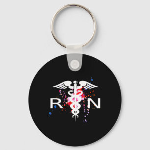Rn Registered Nurse Caduceus Symbol Schlüsselanhänger