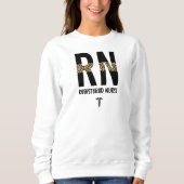 RN Registered Nurse Cheetah Nurse Abschluss Sweatshirt (Vorderseite)
