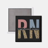RN Registered Nurse Cheetah Print Abschluss Magnet (Vorderseite/Rückseite)