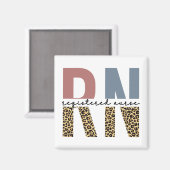 RN Registered Nurse Cheetah Print Nurse Abschluss Magnet (Vorderseite/Rückseite)