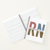 RN Registered Nurse Cheetah Print Nurse Abschluss Notizblock (Innenseite)