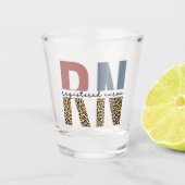 RN Registered Nurse Cheetah Print Nurse Abschluss Schnapsglas (Vorderseite)