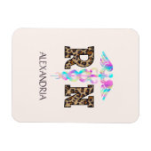 RN, Registered Nurse Leopard Magnet (Horizontal)