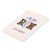 RN, Registered Nurse Leopard Magnet (Linke Seite)