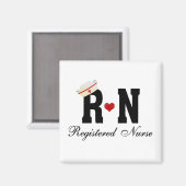 RN Registered Nurse Magnet (Vorderseite/Rückseite)