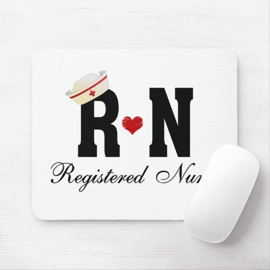 RN Registered Nurse Mousepad (Mit Mouse)