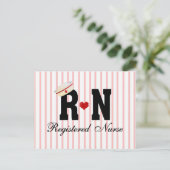 RN Registered Nurse Postkarte (Stehend Vorderseite)