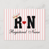RN Registered Nurse Postkarte (Vorderseite)
