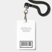 RN Registriert Abzeichen-Pfadfindercode für Kranke Ausweis (Rückseite mit Lanyard)