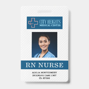 RN Registriert Foto-ID-Logo des Krankenhauses Ausweis