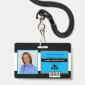 RN Registriert Krankenversicherungsname Foto Abzei Ausweis (Vorderseite mit Lanyard)