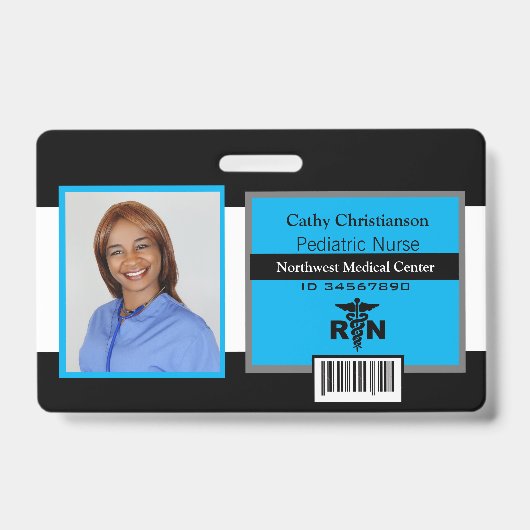 RN Registriert Krankenversicherungsname Foto Abzei Ausweis (Vorderseite)