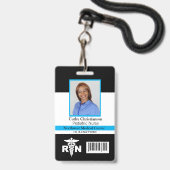 RN Registriert Krankenversicherungsname Foto Abzei Ausweis (Front with Lanyard)
