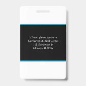 RN Registriert Krankenversicherungsname Foto Abzei Ausweis (Back)