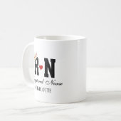 RN registrierte Nurse Coffee Tasse (Vorderseite Links)