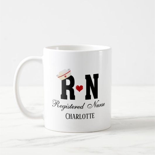 RN registrierte Nurse Coffee Tasse (Links)