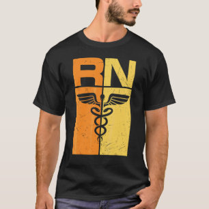 Rn Registrierte Pflegekraft Leben Retro Krankenpfl T-Shirt