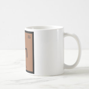 Rn - Rosinen-Frucht-Chemie-Periodensystem-Symbol Kaffeetasse
